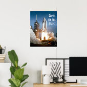 Poster Lancement de fusée | Reach for the Stars (Bureau à domicile)