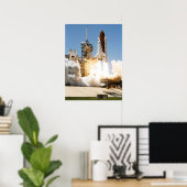 Poster Lancement de la découverte de navette spatiale (ST (Bureau à domicile)
