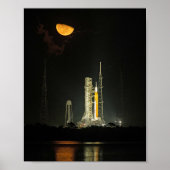 Poster Lancement de la fusée du système spatial de la NAS (Devant)