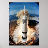 Poster Lancement de la fusée Saturn V en 1969, vaisseau s (Devant)
