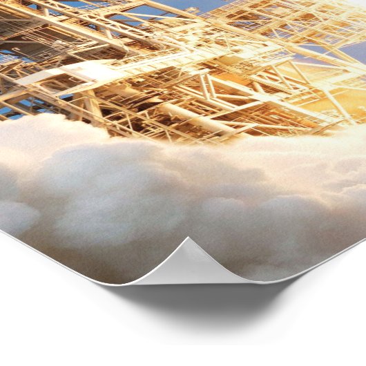 Poster Lancement de la navette spatiale (Coin)