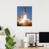 Poster Lancement de la navette spatiale Atlantis (STS-112 (Bureau à domicile)