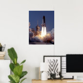 Poster Lancement de la navette spatiale Atlantis (STS-30) (Bureau à domicile)