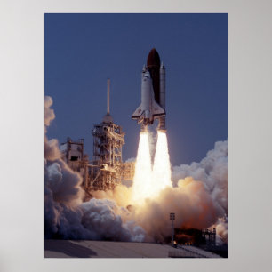 Poster Lancement de la navette spatiale Atlantis (STS-30)