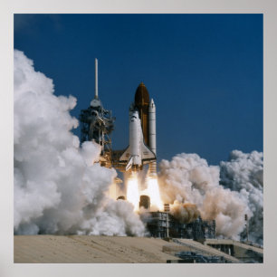 Poster Lancement de la navette spatiale Atlantis (STS-46)