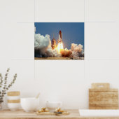 Poster Lancement de la navette spatiale Challenger (STS-5 (Cuisine)