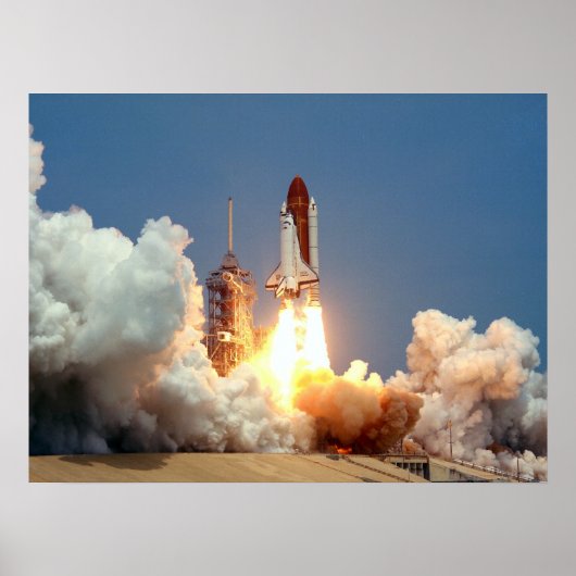 Poster Lancement de la navette spatiale Challenger (STS-5 (Devant)