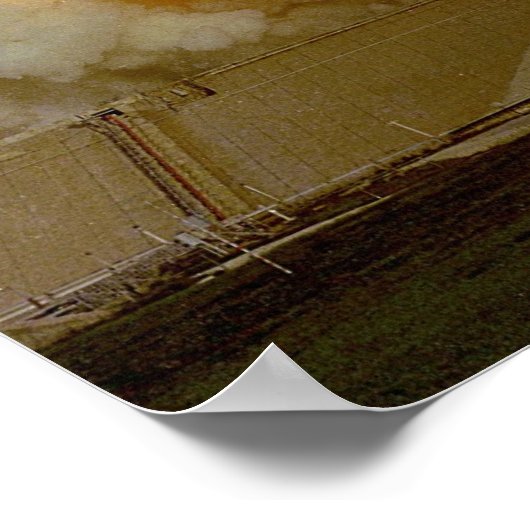 Poster Lancement de la navette spatiale Challenger (STS-7 (Coin)