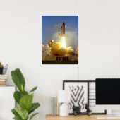 Poster Lancement de la navette spatiale Challenger (STS-7 (Bureau à domicile)