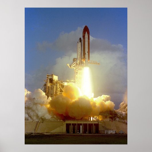 Poster Lancement de la navette spatiale Challenger (STS-7 (Devant)