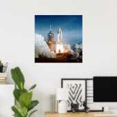 Poster Lancement de la navette spatiale Columbia (STS-1) (Bureau à domicile)