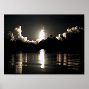 Poster Lancement de la navette spatiale Columbia (STS-61C
