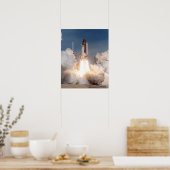 Poster Lancement de la navette spatiale Columbia (STS-73) (Cuisine)