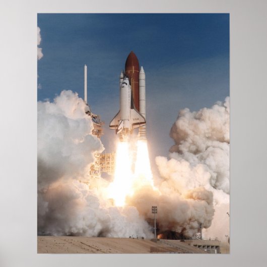 Poster Lancement de la navette spatiale Columbia (STS-73) (Devant)