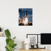 Poster Lancement de la navette spatiale Columbia (STS-80) (Bureau à domicile)