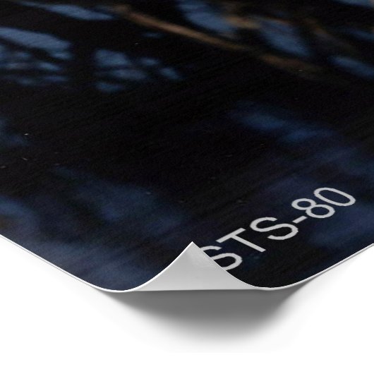 Poster Lancement de la navette spatiale STS-80 (Coin)