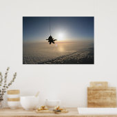 Poster Lancement de la navette spatiale - Vue de Skydiver (Cuisine)