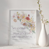 Poster Lancement de mariage de printemps fleur sauvage aq
