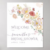 Poster Lancement de mariage de printemps fleur sauvage aq (Devant)