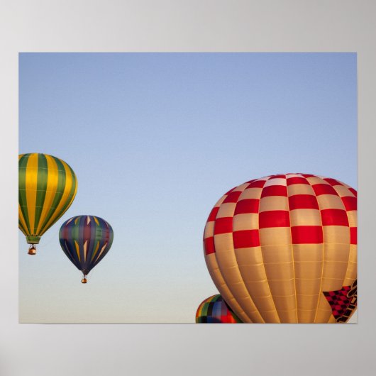 Poster Lancement de montgolfières (Devant)