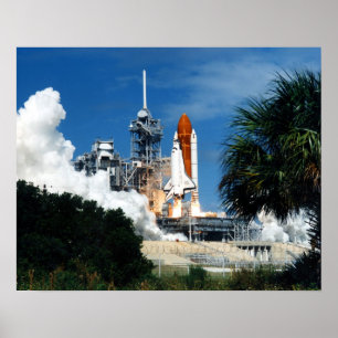 Poster Lancement de Space Shuttle Discovery (STS-26)