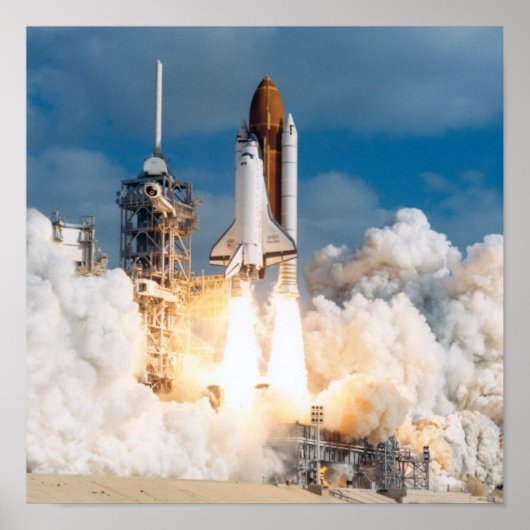Poster Lancement de Space Shuttle Discovery (STS-31) (Devant)