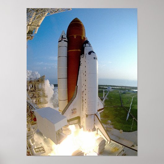 Poster Lancement de Space Shuttle Discovery (STS-51) (Devant)