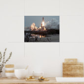 Poster Lancement de Space Shuttle Discovery (STS-51D) (Cuisine)