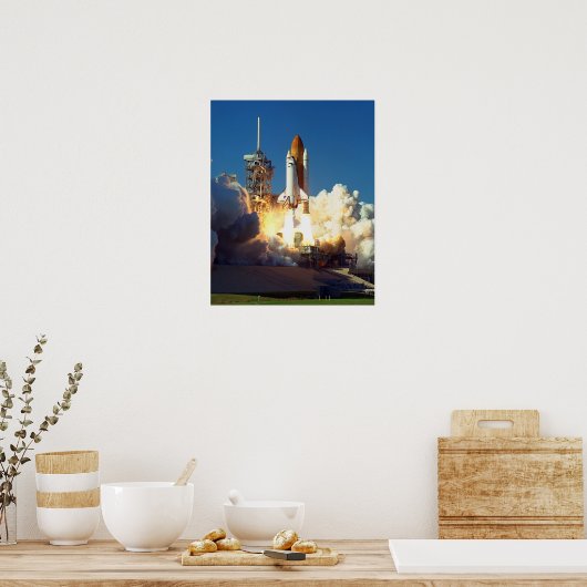Poster Lancement de Space Shuttle Discovery (STS-95) (Cuisine)