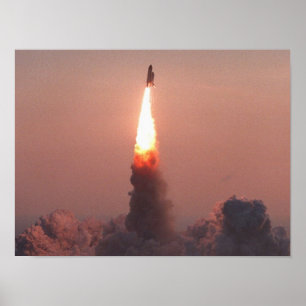 Poster Lancement de Space Shuttle Discovery (STS-96)