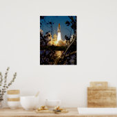 Poster Lancement de Space Shuttle Endeavor (STS-99) (Cuisine)