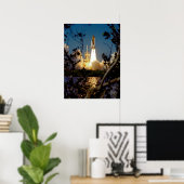 Poster Lancement de Space Shuttle Endeavor (STS-99) (Bureau à domicile)