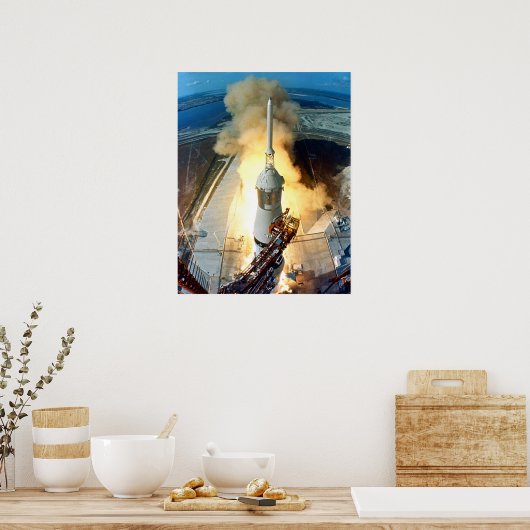 Poster Lancement du lancement du centre spatial Kennedy d (Cuisine)