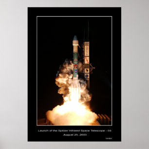 Poster Lancement du télescope spatial d'infrarouge de