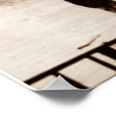 Poster Lancement du Titanic vers sepia 1912 (Coin)