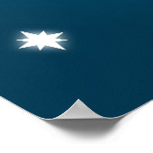 Poster Lancement d'une fusée spatiale dans l'espace (Coin)