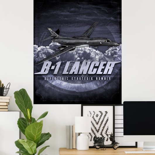 Poster Lancer B-1 (Bureau à domicile)