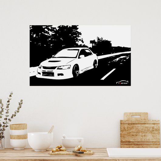 Poster Lancer EVO 9 (Cuisine)