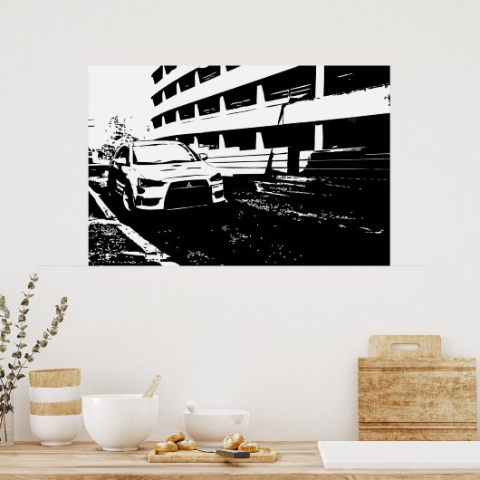 Poster Lancer EVO X (Cuisine)