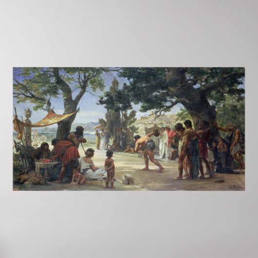 Poster Lancer le Disque, 1875 (Devant)