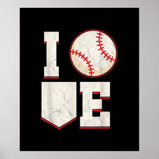 Poster Lanceur de baseball receveur batteur softball spor