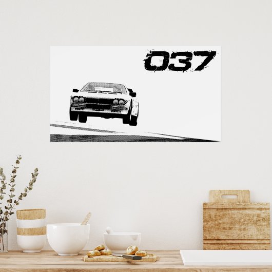 Poster Lancia 037 (Cuisine)