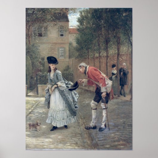 Poster L'ancien soldat, 1869 (Devant)