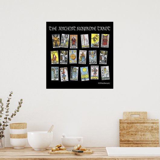 Poster L'ancien Tarot des subprimes (Cuisine)