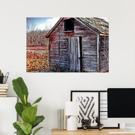 POSTER L'ANCIENNE BOIS DE BOIS (Bureau à domicile)