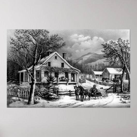 Poster L'ancienne ferme - 1872 (Devant)