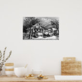 Poster L'ancienne ferme - 1872 (Cuisine)