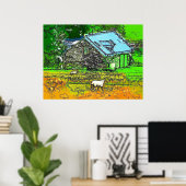 POSTER L'ANCIENNE GAILLE (Bureau à domicile)