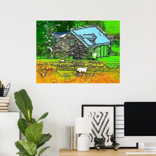 POSTER L'ANCIENNE GAILLE (Bureau à domicile)