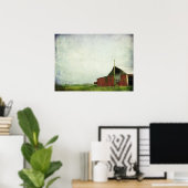 Poster L'ancienne grange rouge (Bureau à domicile)